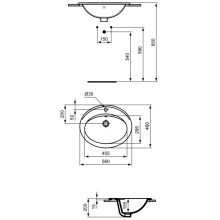 Раковина 56х46 см Vidima Seva Fresh W504861