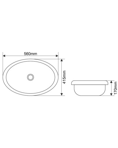 Раковина 56х41,5 см Melana 509-805