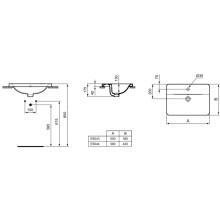 Раковина 50х39 см Ideal Standard Connect E504301