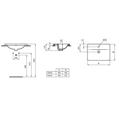 Раковина 58х42 см Ideal Standard Connect E504401