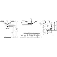 Раковина 38х38 см Ideal Standard Connect E505101