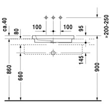 Раковина 58х41,5 см Duravit 2nd Floor 0317580029