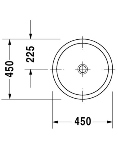 Раковина 45 см Duravit Architec 0318450000