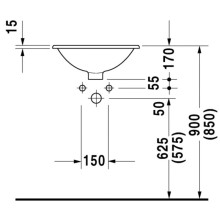 Раковина 47 см Duravit Architec 0468470000