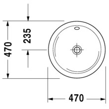Раковина 47 см Duravit Architec 0468470000