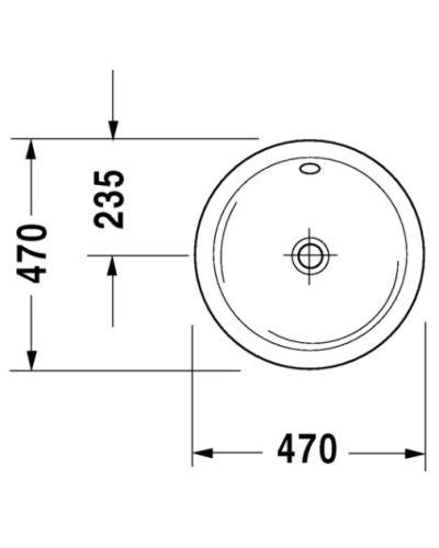 Раковина 47 см Duravit Architec 0468470000