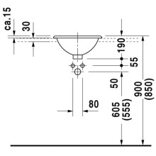 Раковина 40 см Duravit Architec 0318400000