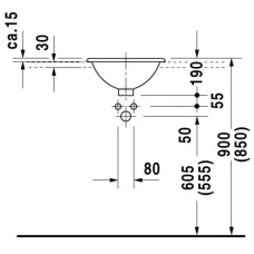 Раковина 40 см Duravit Architec 0318400000
