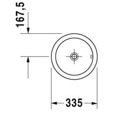 Раковина 33,5 см Duravit Architec Bali 0473340031
