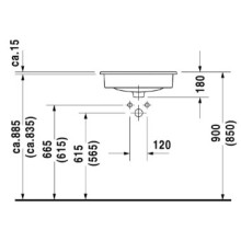Раковина 54,5х43,5 см Duravit D-Code 0337540000