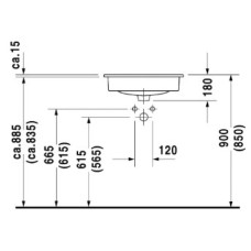 Раковина 54,5х43,5 см Duravit D-Code 0337540000
