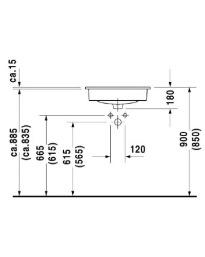 Раковина 54,5х43,5 см Duravit D-Code 0337540000