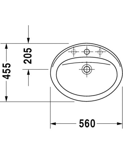 Раковина 56х49,5 см Duravit Duraplus 0472560000