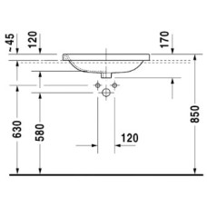 Раковина 61,5х49,5 см Duravit DuraStyle 0374620000