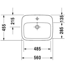 Раковина 56х45,5 см Duravit DuraStyle 0374560000