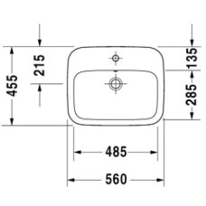 Раковина 56х45,5 см Duravit DuraStyle 0374560000