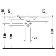 Раковина 56х45,5 см Duravit DuraStyle 0374560000