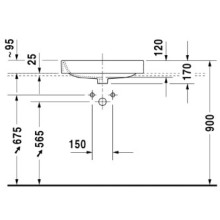 Раковина 60х46 см Duravit Happy D.2 2315600000