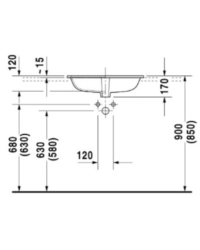 Раковина 60х46 см Duravit Happy D.2 0483600000