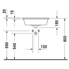 Раковина 56х46,5 см Duravit Starck 3 0302560000