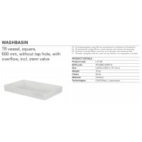 Раковина 60х38 см Toto Neorest L4716E#XW