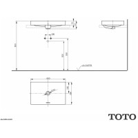 Раковина 60х38 см Toto Neorest L4716E#XW