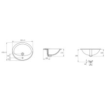 Раковина 53,5х41 см Cersanit Calla UM-Cl/1