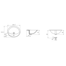 Раковина 53,5х41 см Cersanit Calla UM-Cl/1