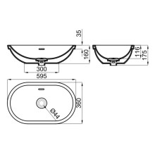 Раковина 59,5x36 см Noken Forma Oval N399999813