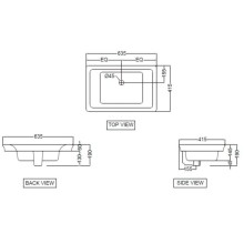 Раковина 63,5х41,5 см Jaquar Aria ARS-WHT-39601