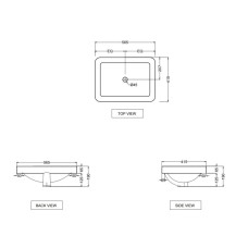 Раковина 56,5х41,5 см Jaquar Florentine FLS-WHT-5601