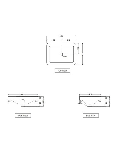 Раковина 56,5х41,5 см Jaquar Florentine FLS-WHT-5601