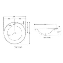 Раковина 54,5х54,5 см Jaquar Fusion FSS-WHT-29601