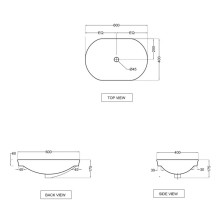 Раковина 60x40 см Jaquar Solo SLS-WHT-6601