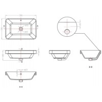 Раковина 58х39 см Bravat Meissen C22206W-ENG