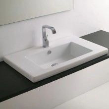 Раковина 96х51 см Artceram Washbasins Gap GPL004 01 00 bix1