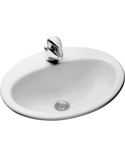 Раковина встраиваемая сверху 50 см Jacob Delafon Ovale Dessus E1358-00