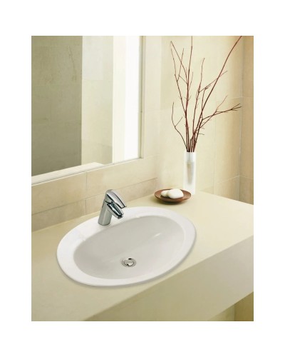 Раковина встраиваемая сверху 50 см Jacob Delafon Ovale Dessus E1358-00