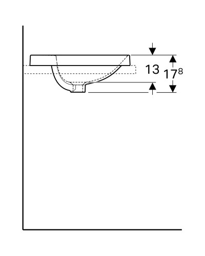 Раковина 48х48 см Geberit VariForm 500.704.01.2