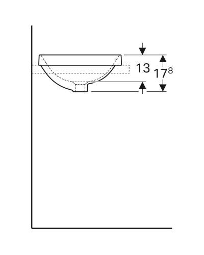 Раковина 40х40 см Geberit VariForm 500.700.01.2
