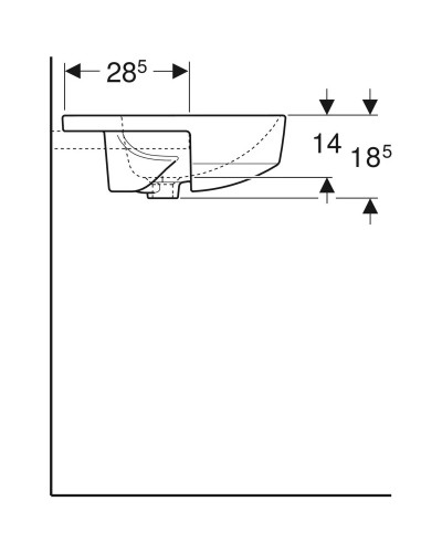 Раковина 50х50 см Geberit VariForm 500.782.01.2