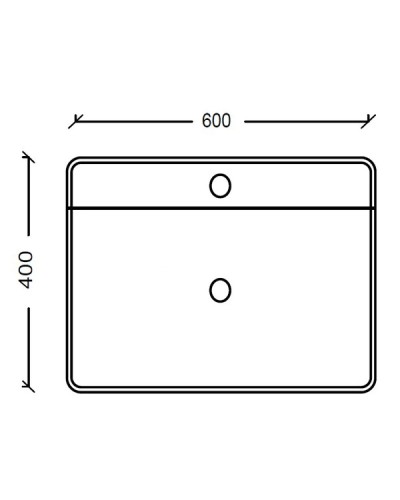 Раковина 60х40 см Boheme NeoArt 818