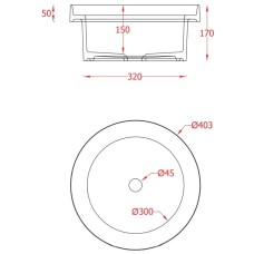 Раковина 40,3x40,3 см Artceram Fuori Scala TFL032 15 00