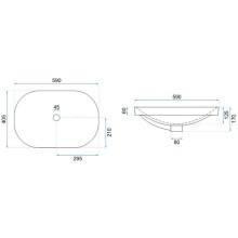 Раковина 59х40,5 см Rea Arleta REA-U8700