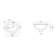 Раковина 50,7х45 см Rea Magari REA-U0064