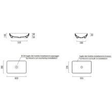 Раковина 60х38 см GSI Pura 883711