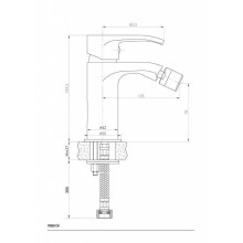 Смеситель для биде Ceramica Nova A.V.O 70028CH Хром