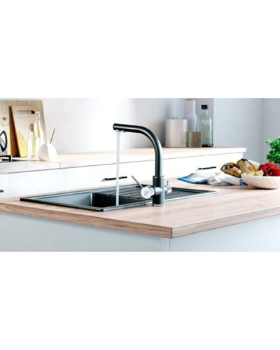 Смеситель для кухни Paulmark Essen Es213011-308 Черный