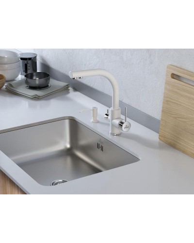 Смеситель для кухни Paulmark Essen Es213011-431 Белый матовый