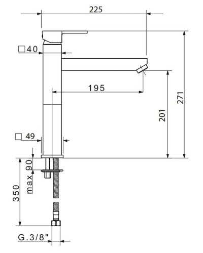 Смеситель для кухни Migliore Kvant 18236 Хром